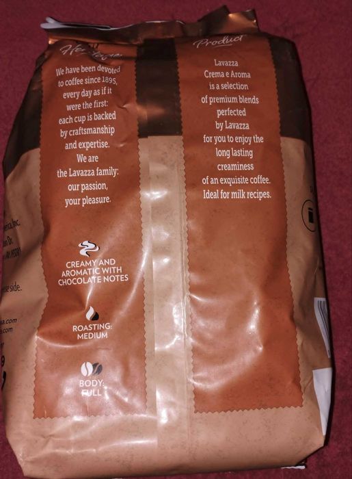 Kawa Lavazza Crema a Aroma  Medium Roast - ziarnista 1 kg