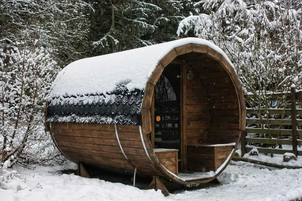 Sauna ogrodowa, beczka, bania, szkieletowa --od producenta--