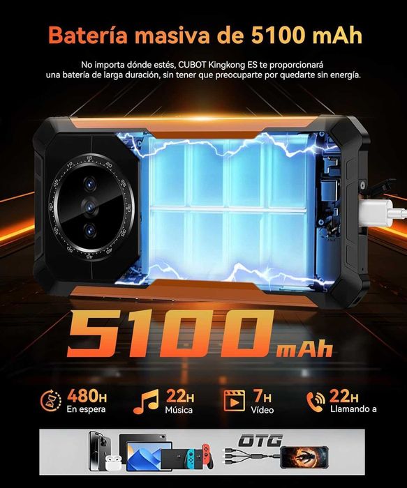 Cubot KingKong ES 16(6+10)GB/128GB IP69K 48MP 1.6GHz