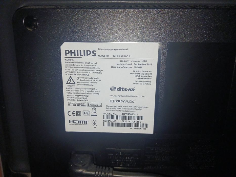 Smart Tv Led 32 Philips 32PFS5823/12 Full HD Dvb-t2 YouTube Netflix