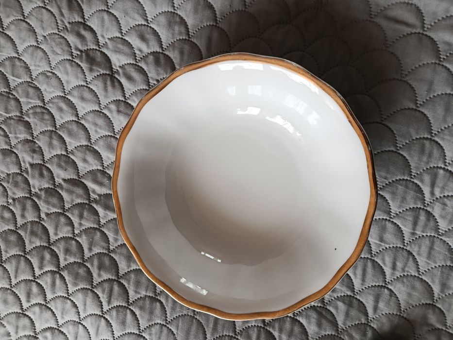 Miska duża 28cm ceramika z fabryki Karolina PRL