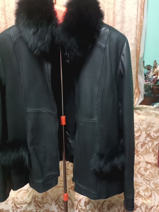 Продам шкіряну куртку Демі авто леді Розмір 50-52
