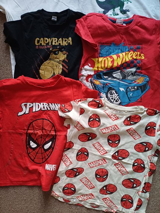 T shirty krótki rękaw chłopiec 140 6sztuk