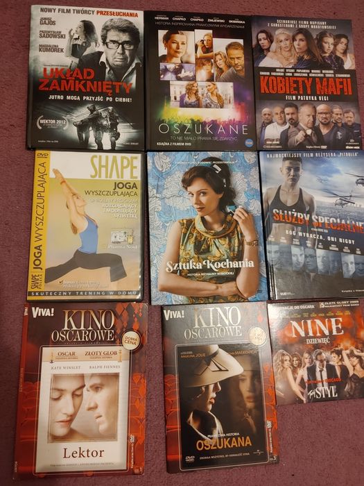 Filmy DVD, zestaw