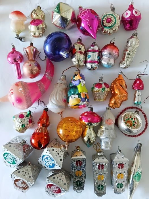 Елочние игрушки  ссср  малютка набор
