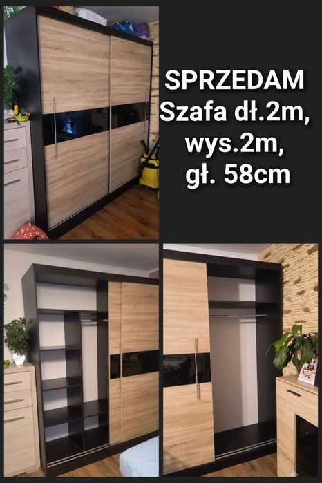 Duża szafa 2m, stan bdb.