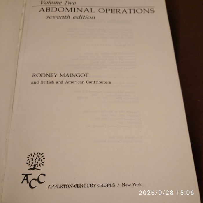 Livro Abdominal Operations. Vol. Two