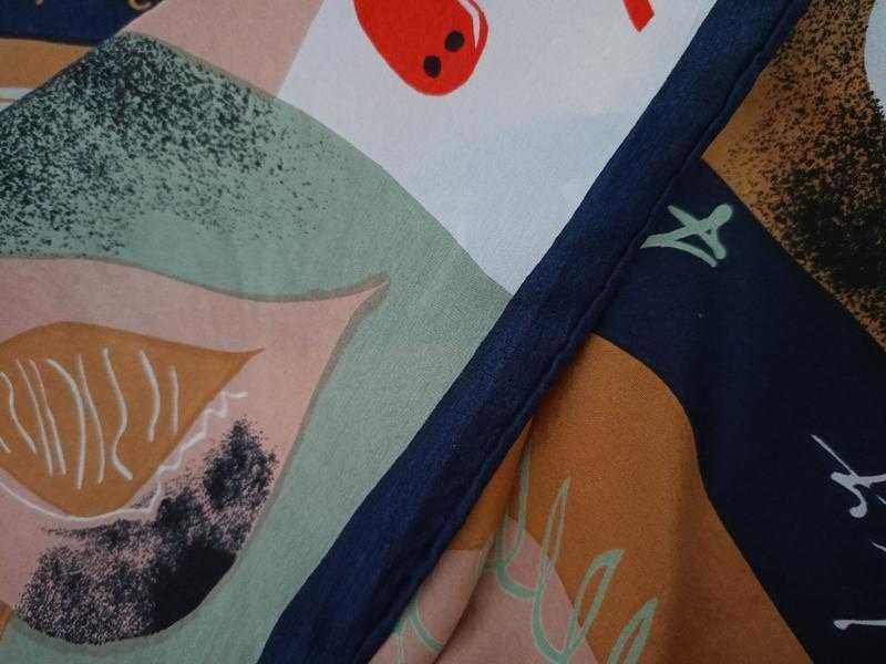 Вінтажна арт-хустка у стилі Брайана Полларда «Life in the country»