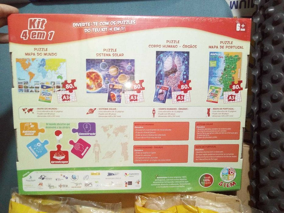4 puzzles science4you NOVO A ESTREAR