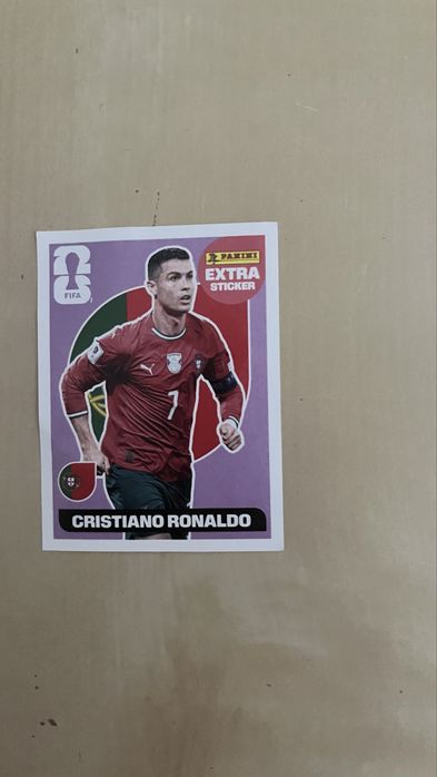 Cromo extra roxo Cristiano Ronaldo