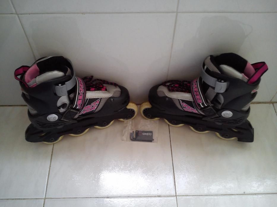 Patins em linha e sistemas de segurança