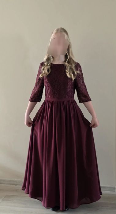 Sukienka ślub, bal, druhna. Piękna 158/164