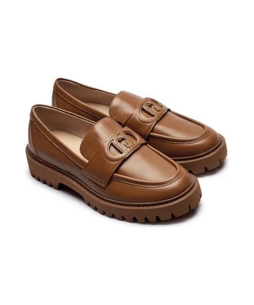 LIU JO  Жіночі руді шкіряні лофери