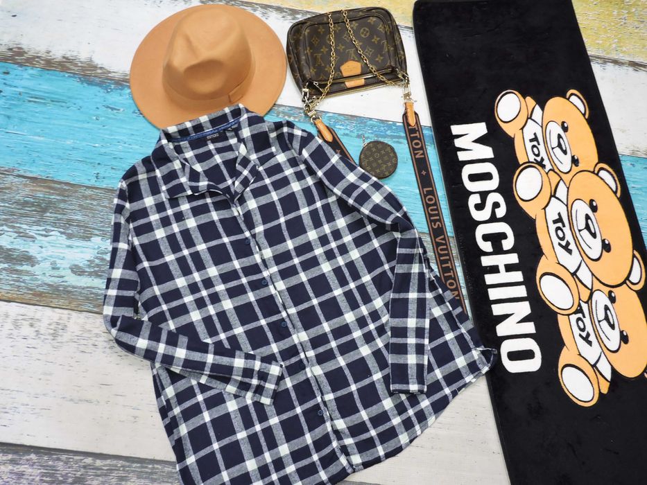 Esmara Nowa piżamowa koszula flanelka krata 44/46