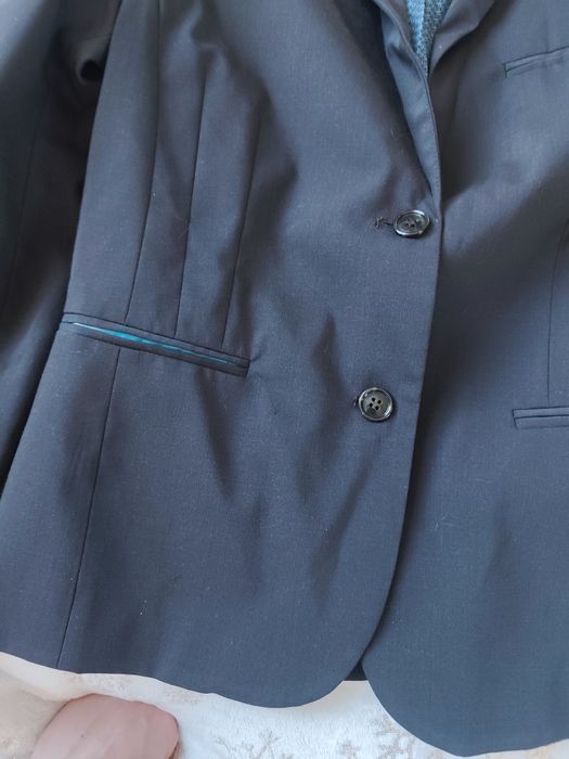 Brązowa czekoladowa marynarka ciemny brąz one dresscode s 36 m 38