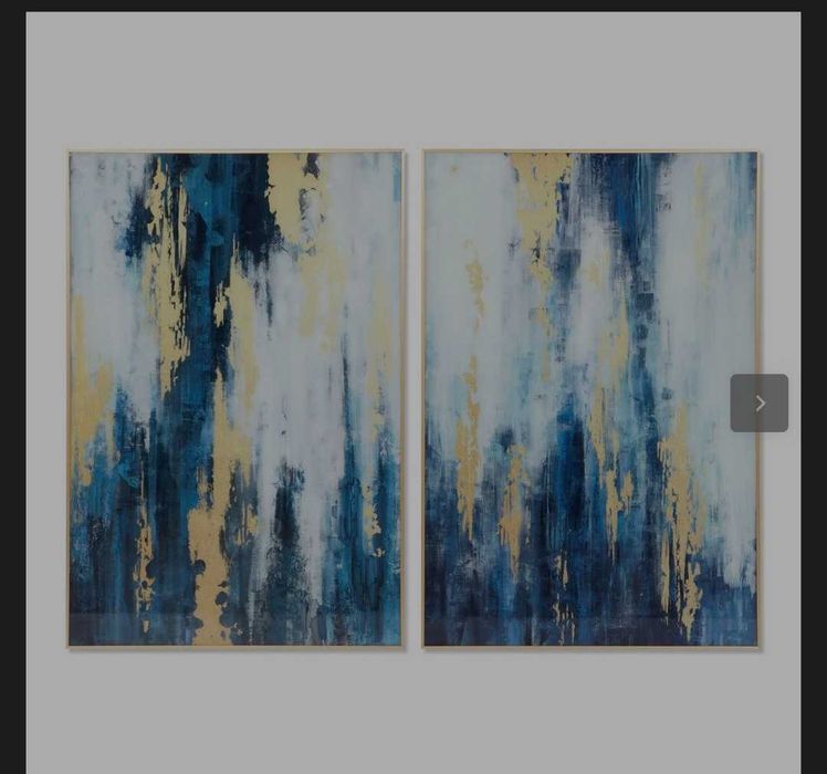 Quadro DKD Azul Dourado