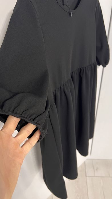 Платье оверсайз для беременных черное белое новые