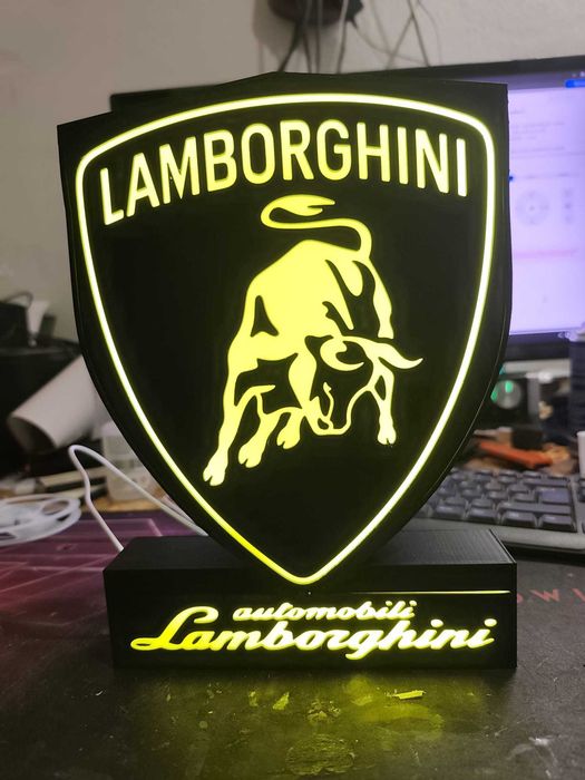 Lightbox Luminaria decorativa Lamborghini