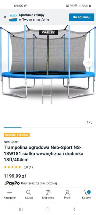 Trampolina ogrodowa Neo-Sport