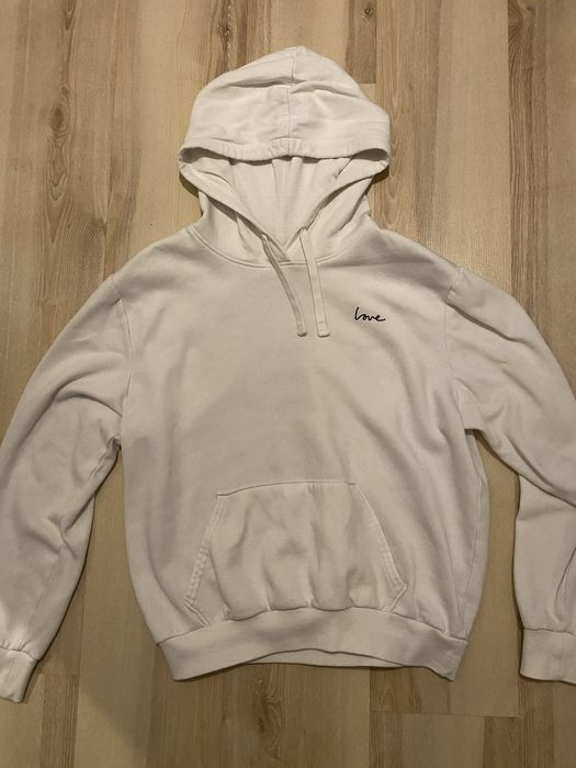 Biala bluza z kapturem H&M r. S