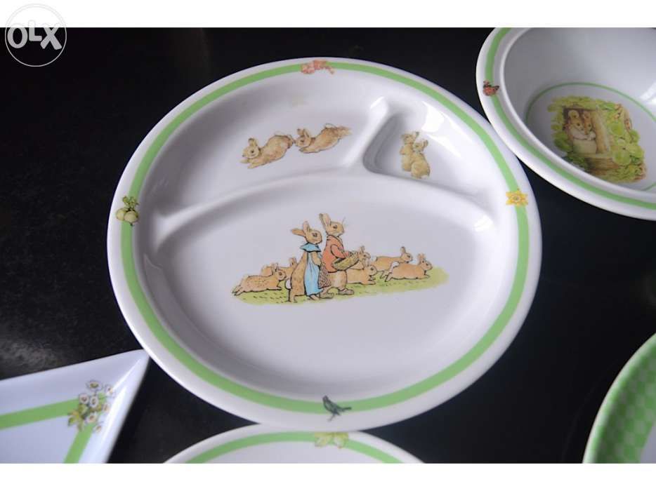 Louça para Pic-nic criança da Beatrix Potter