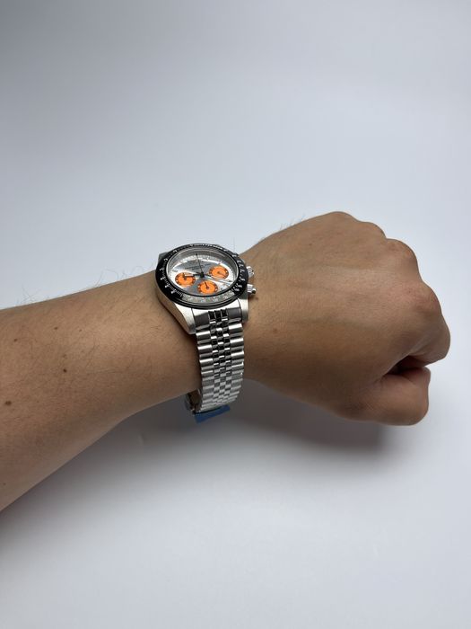 Invicta 31003, чоловічий сріблястий годинник, інвікта хронограф