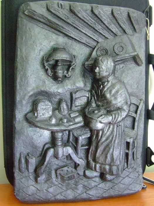 Płaskorzeźba odlew gipsowy - obraz 3D rzeźba