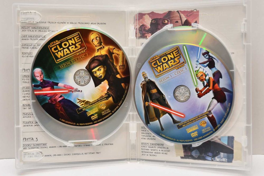 Star Wars Wojny Klonów sezon 1 DVD