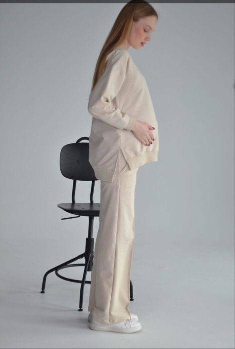 Весняний костюм для вагітної та годуючоі мами 46 р двохнитка