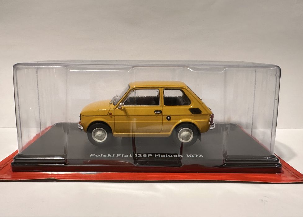 Fiat 126p Maluch żółty 1:24 Samochody PRL Hachette