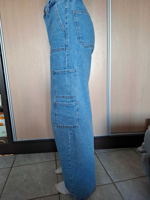 Spodnie baggy, cargo bershka