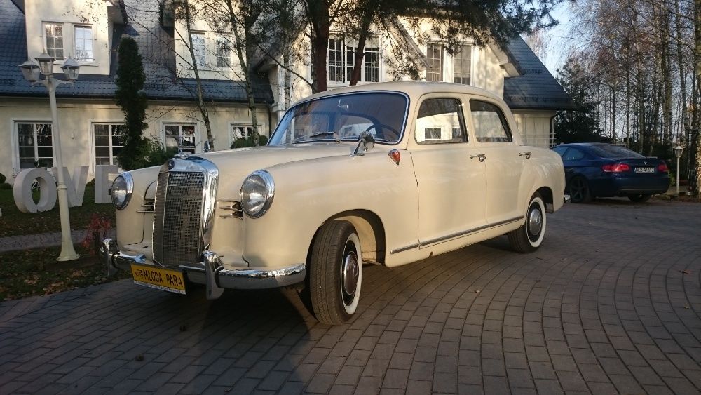 Zabytkowy mercedes na ślub-klasyk z 1957 roku