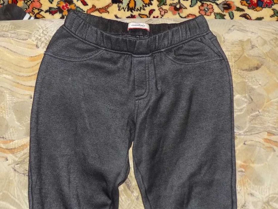 Эластичные джеггинсы брюки на флисе тсм р.S/M