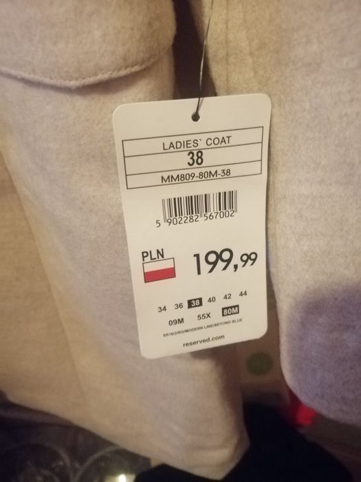 Płaszczyk Reserved r. 38