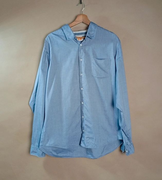 Hugo Boss Koszula Męska Niebieska Bawełniana Slim Fit casual XL