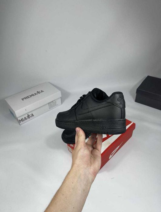 (БЕЗ ПЕРЕДОПЛАТИ) Кросівки Nike Air Force 1 Black чорні найк ар форс