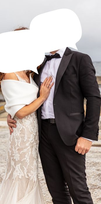 Czarny klasyczny smoking 50M