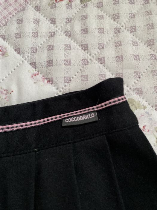Czarna krótka plisowana spódniczka XS 34 coccodrillo coquette basic
