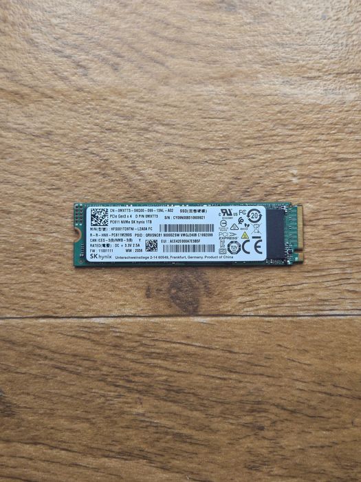 Hynix PC611 1 Tb 1000 gb гигабайт 100% жизни ssd диск для пк и ноутбука m2 nvme 2280 3.0 идеал гарантия как новый