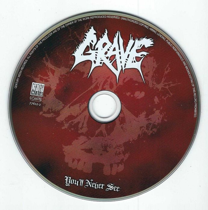 2 CD Grave - You'll Never See (2012) (Century Media) Slipcase