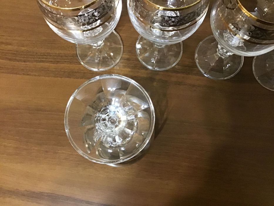 Набор хрустальных бокалов Чехия Богемия.