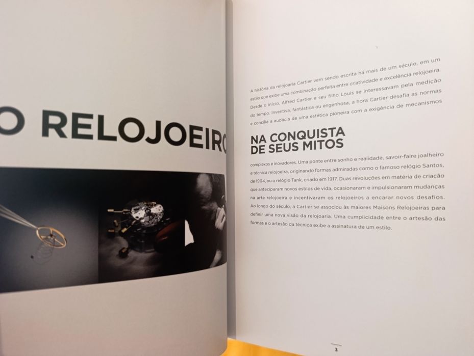 Coleção Livros Cartier Relojoaria (2012, 2014, 2016) — Capa Dura