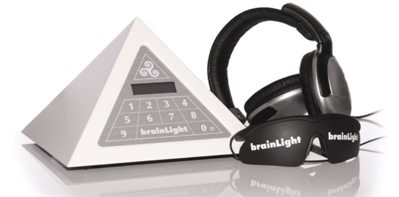 BrainLight Touch Synchro piramida swiatlo i muzyko terapia fotel masuj
