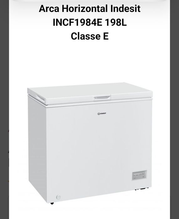 Arca horizontal Indesit INCF1984E de 198 litros