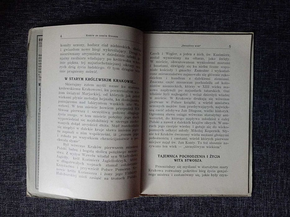 Stara Przedwojenna Książka "Wit Stwosz" Wyd. Lwów z 1933 roku!!!