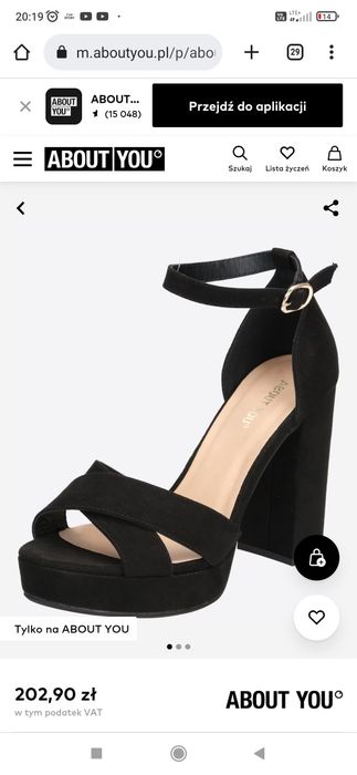 Buty Sandały z rzemykami About You rozm 40 cena sklep 203zl