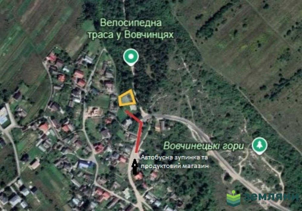 Продається земля 6.5 соток під будівництво с.Вовчинець  вул Лісова (5)