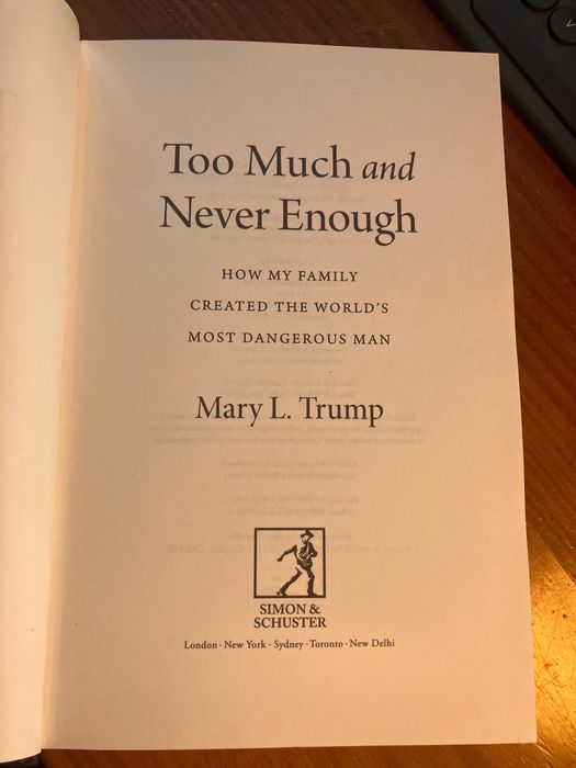 Too much and never enought - Mary L.Trump (Livro em Inglês)