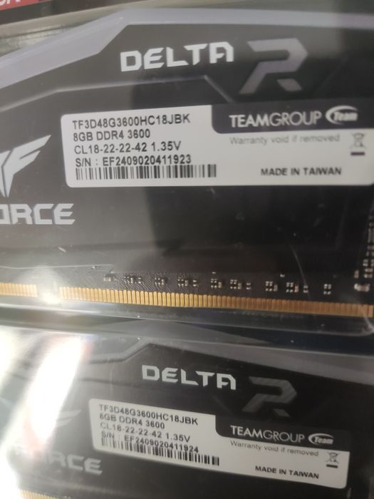 MSI B760M-P DDR4 + 2x 8Gb 3600Mhz T-Force RGB DDR4
