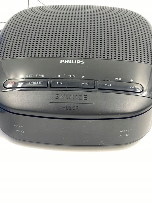budzik radiowy philips wyświetlacz led łatwa funkcja drzemki opis